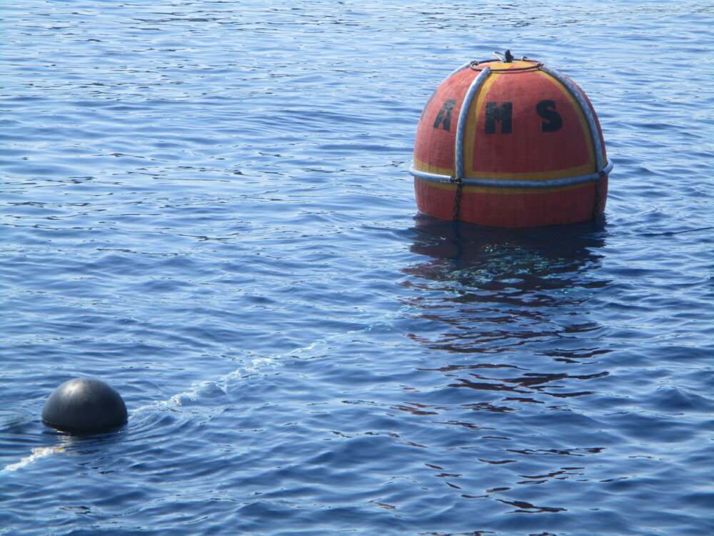 One of the new moorings installed in the Raja Ampat Marine Park