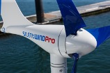 Picture of a wind turbine used on a yacht for generating electricity